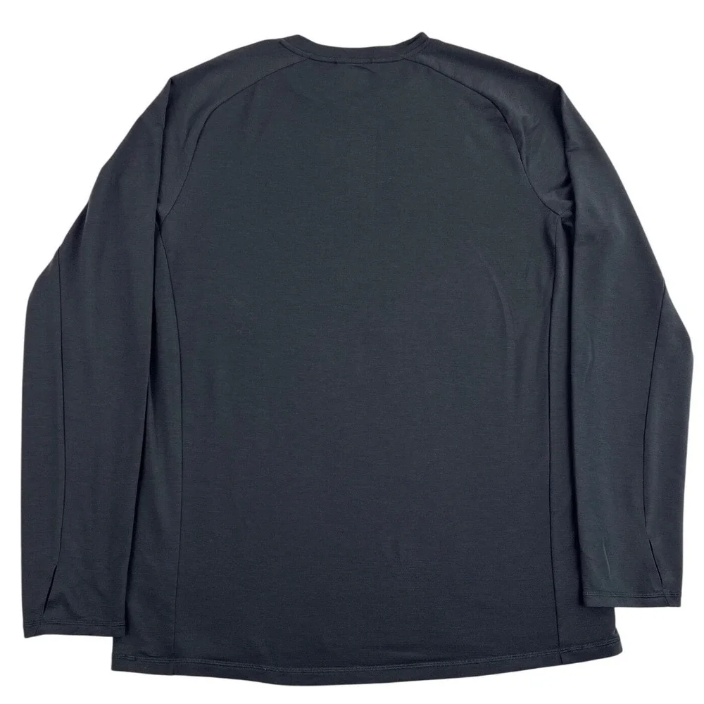 Hill City Training Long Sleeve Shirt Men XL Gray Lyocell Performance‎ Stretch